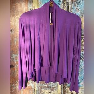 Open Front Drapey Top by Sense Clothing